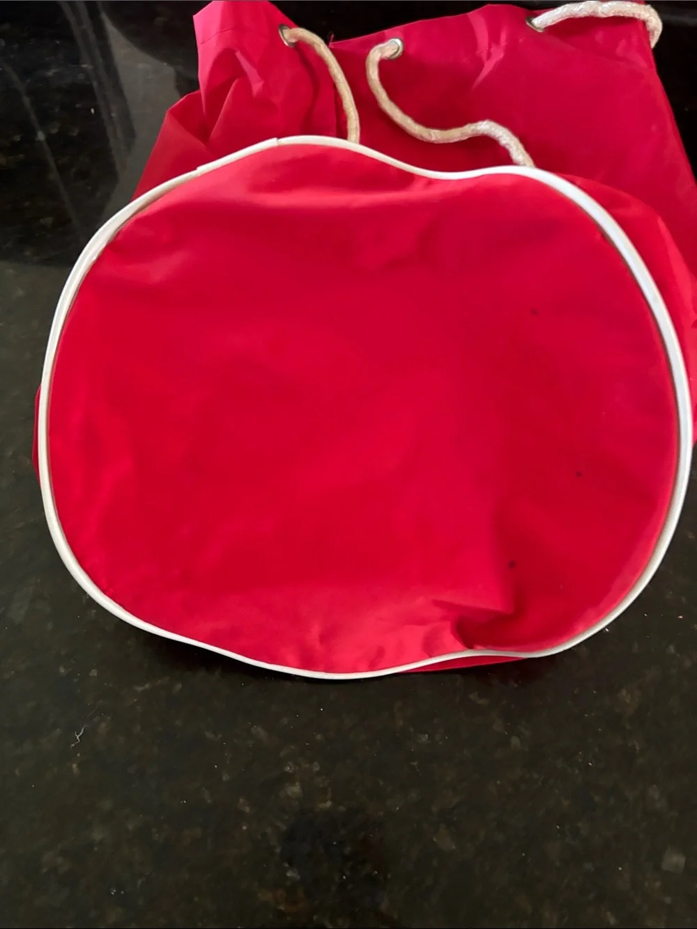 Vintage 1982 World's Fair Red Drawstring Bag